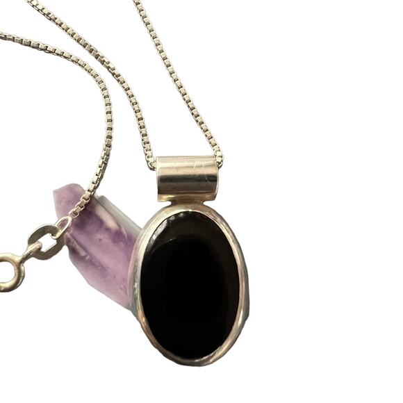 925 Sterling Silver Necklace & Pendant Mexico - Picture 1 of 5
